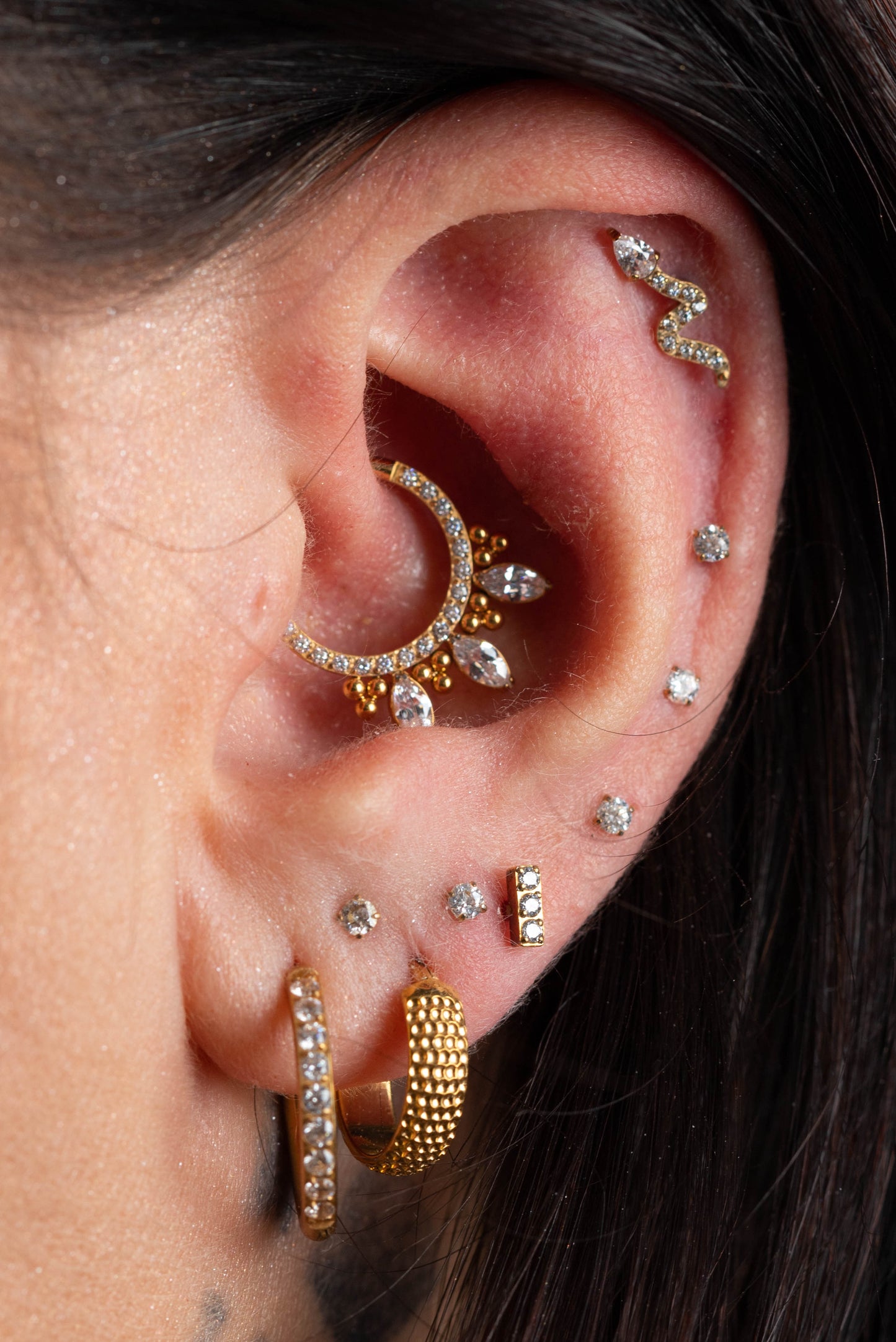 Piercing PVD Gold Lit- Titânio