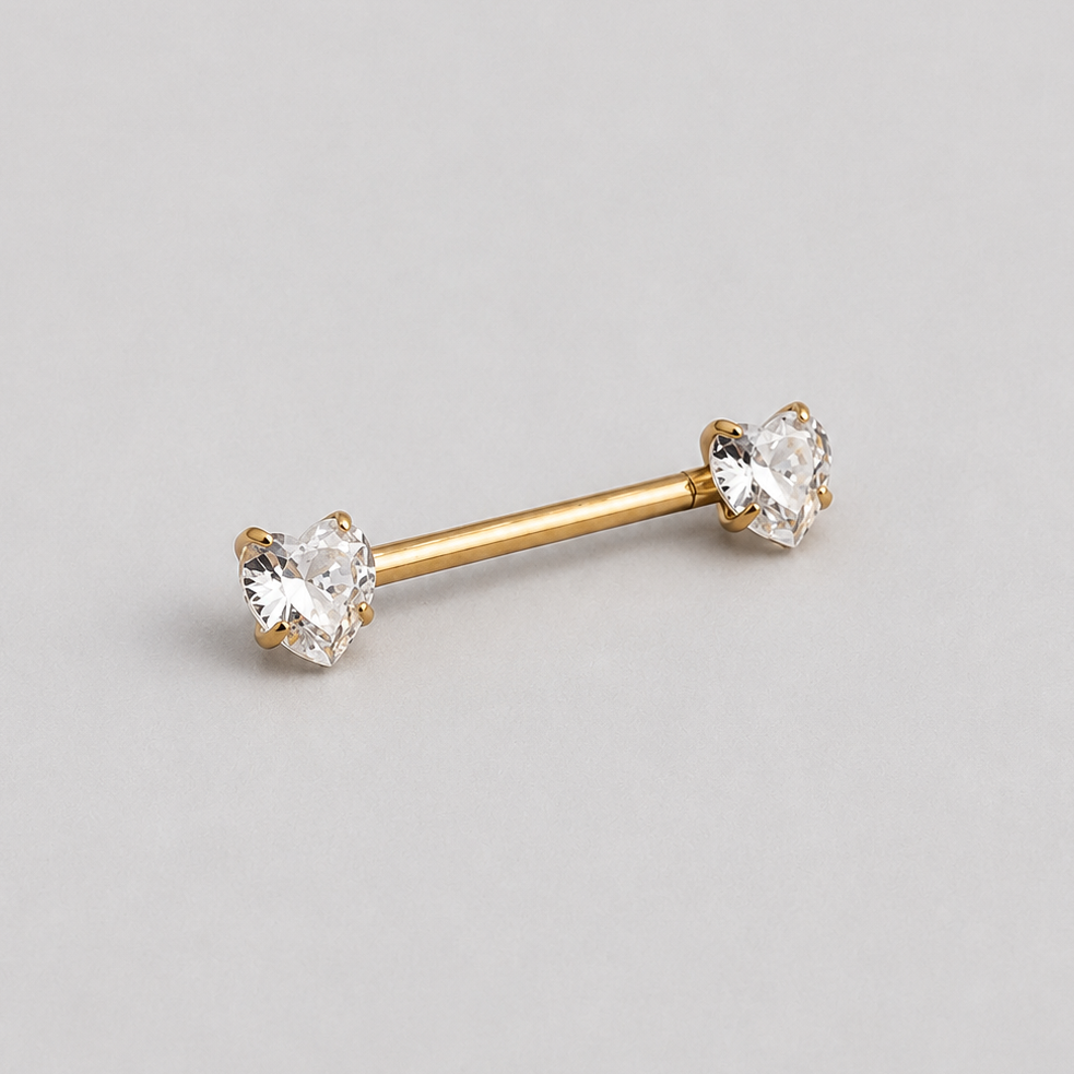 Piercing Aphrodite Dourado PVD - Titânio