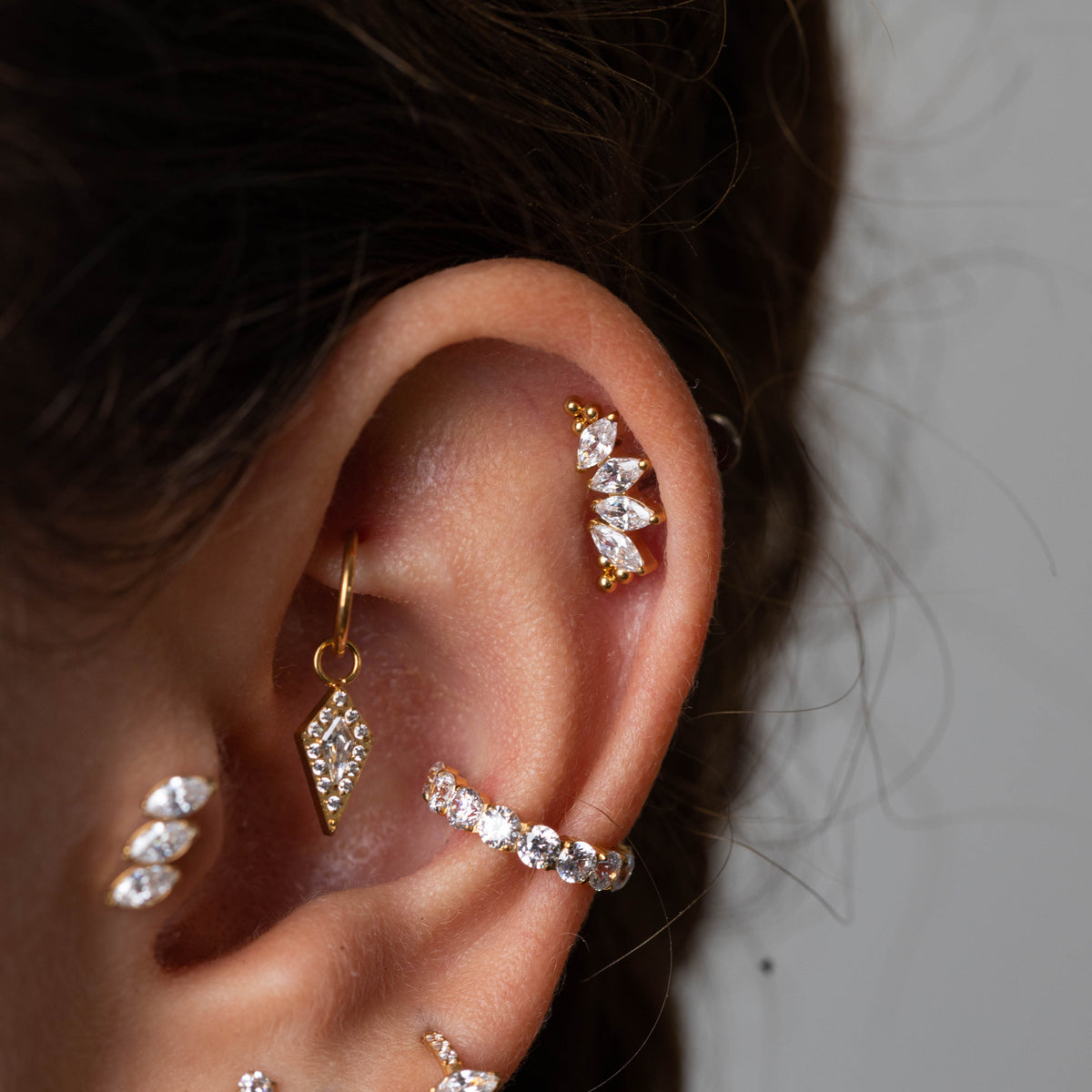 Piercing Ayara PVD Dourado - Titânio