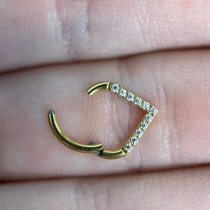 Piercing PVD Gold Jyoti- Titânio
