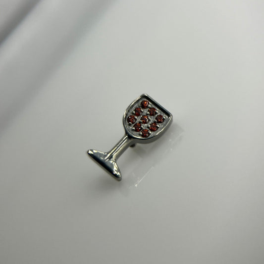 Piercing Wine Glass- Titânio
