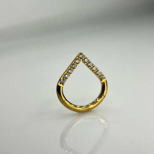 Piercing PVD Gold Jyoti- Titânio