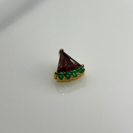 Piercing PVD Gold Watermelon- Titânio