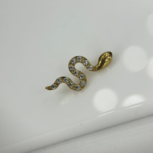 Piercing PVD Gold Snake- Titânio