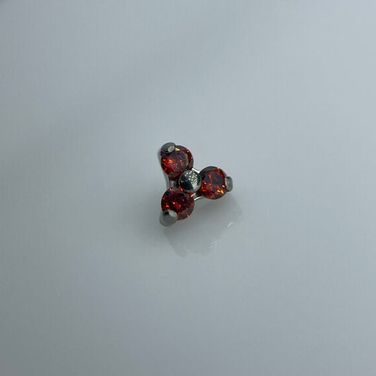 Piercing Grape Vermelho- Titânio