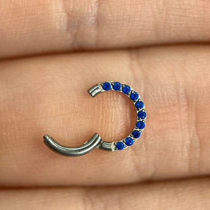 Piercing Single Azul- Titânio