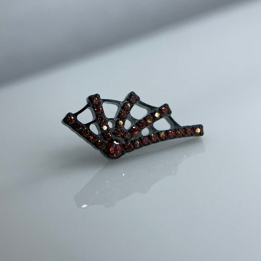 Piercing Dook Vermelho-Preto- Titânio