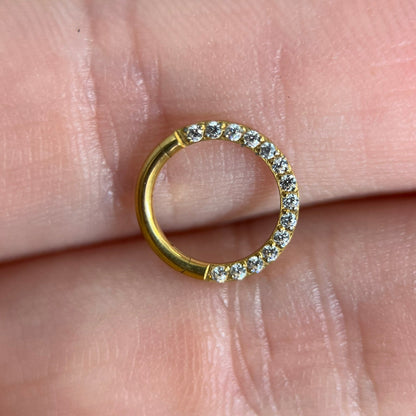 Piercing PVD Gold Single -Titânio
