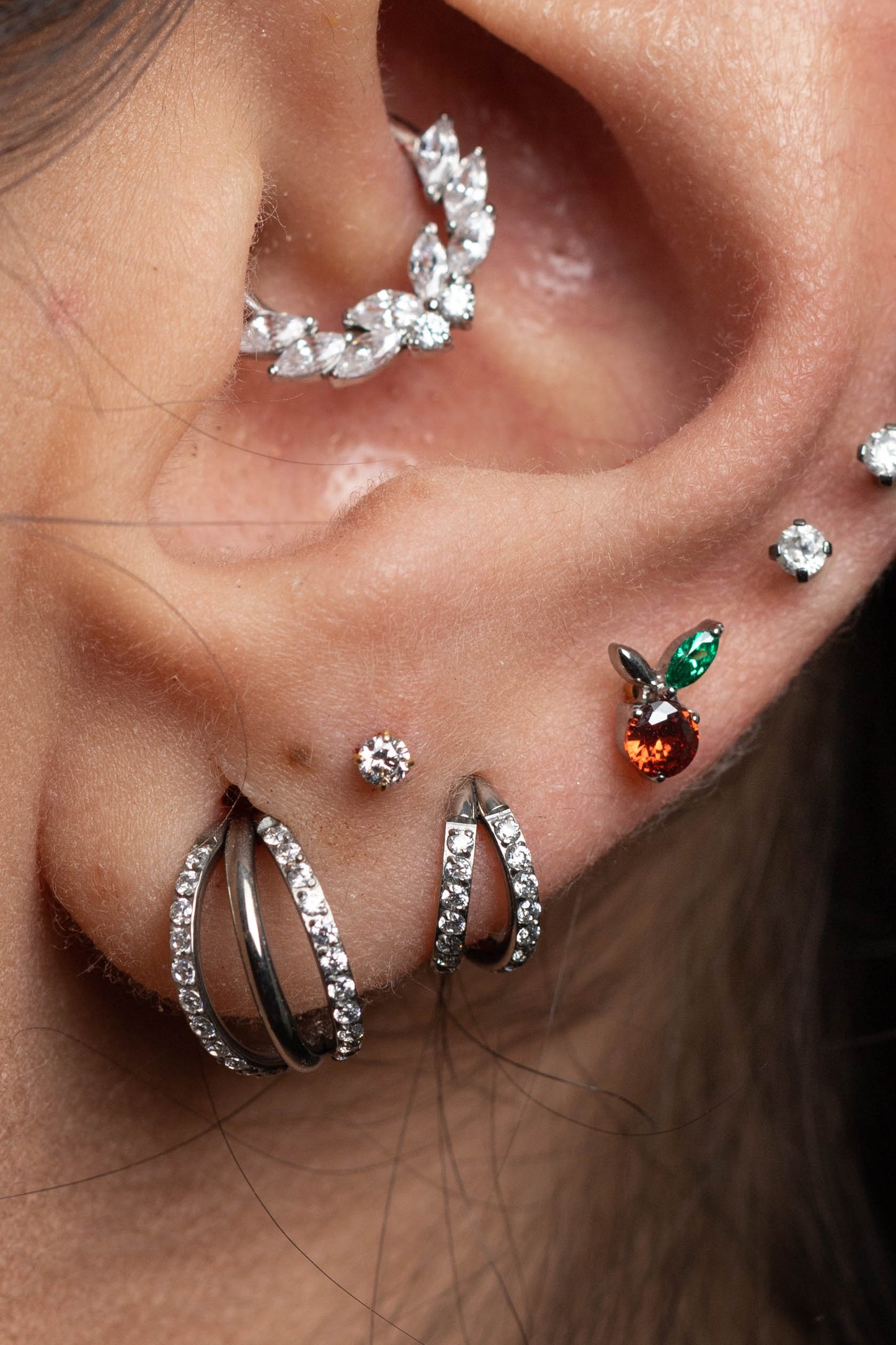 Piercing Maçã- Titânio