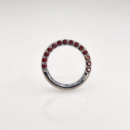 Piercing Single Vermelho -Titânio