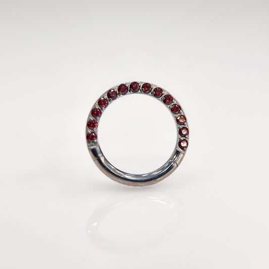 Piercing Single Vermelho -Titânio