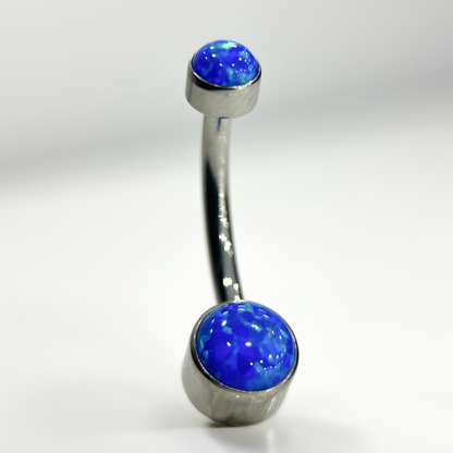 Piercing Pure Belly Ametista Azul -Titânio