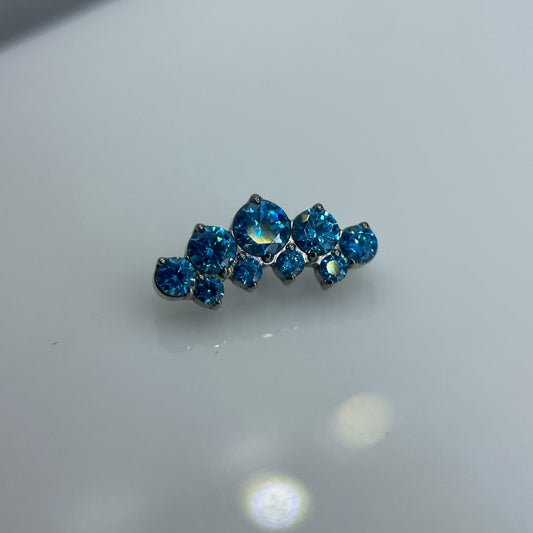 Piercing Imperial Azul- Titânio