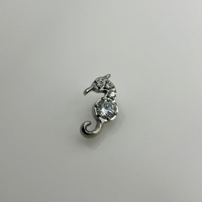 Piercing Cavalo Marinho- Titânio