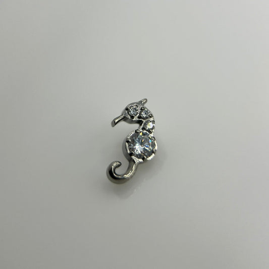 Piercing Cavalo Marinho- Titânio