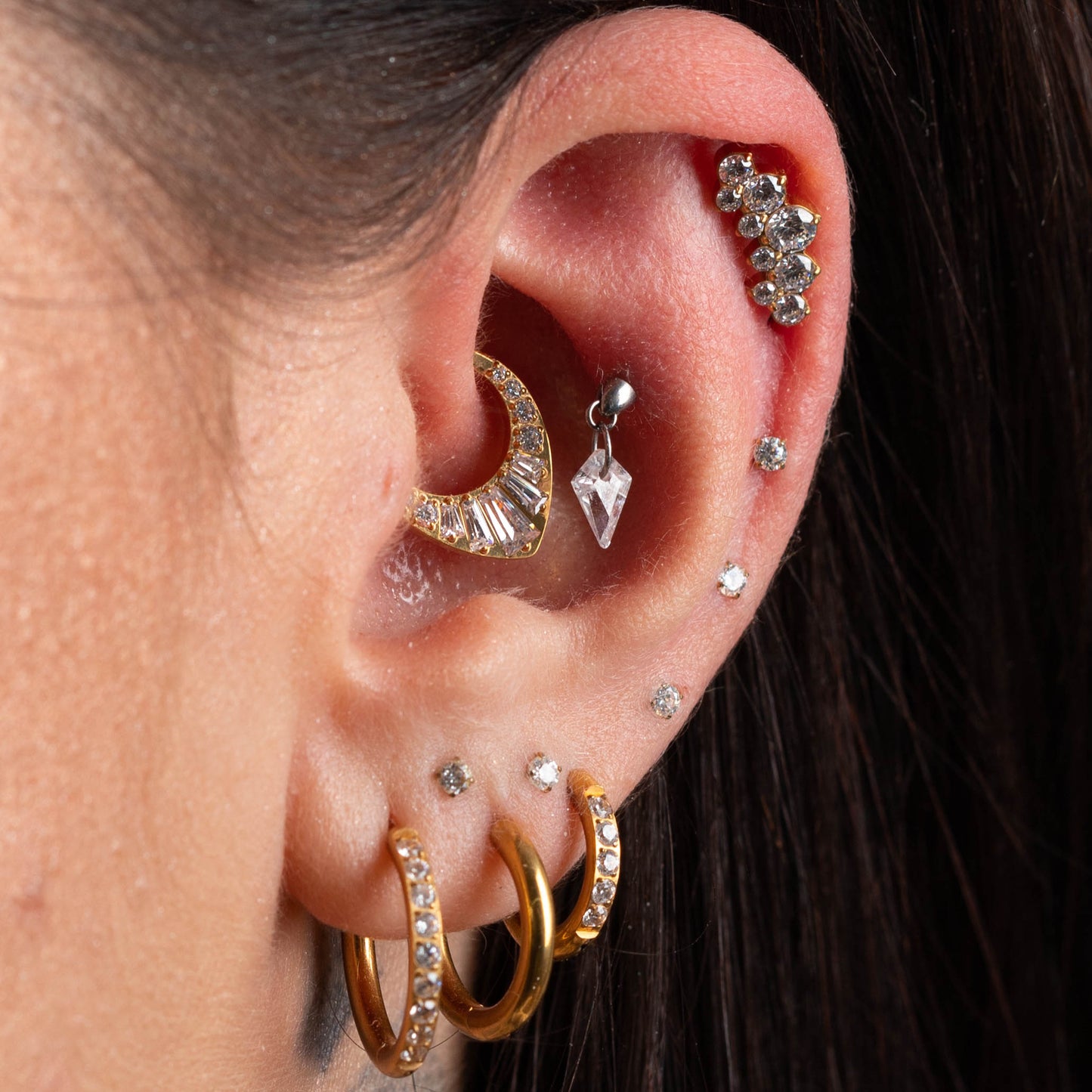 Piercing PVD Gold Beatrice -Titânio