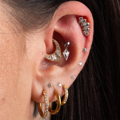 Piercing PVD Gold Beatrice -Titânio