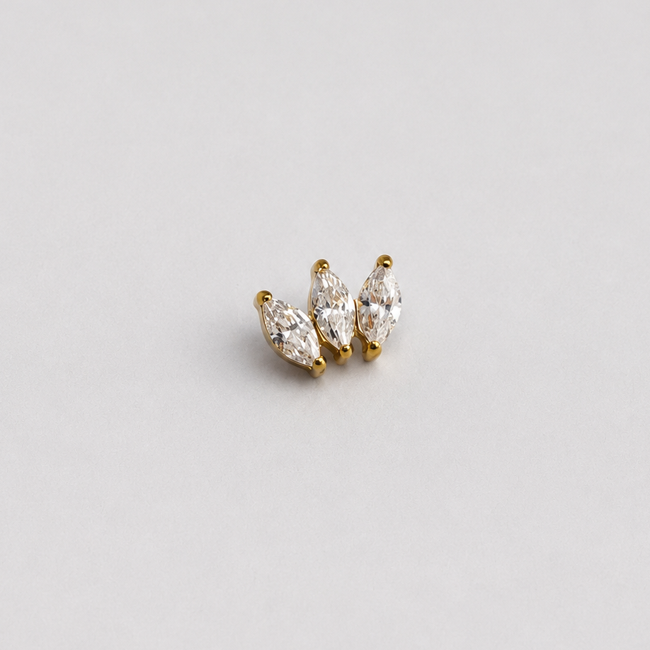 Piercing Fever Dourado PVD - Titânio