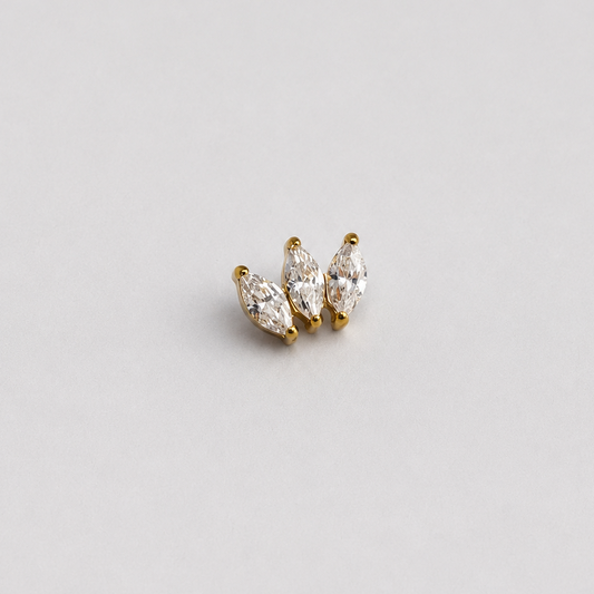 Piercing Fever Dourado PVD - Titânio