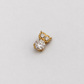 Piercing Coruja Dourado PVD - Titânio