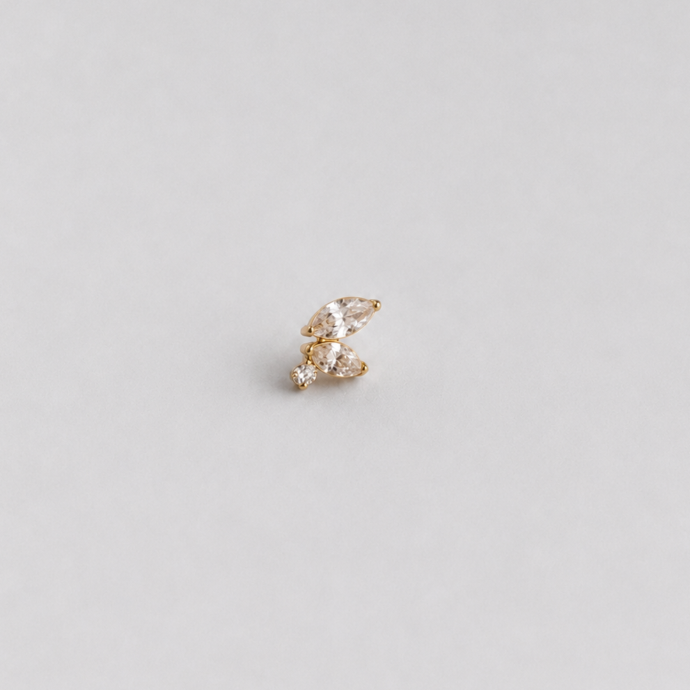 Piercing Enola PVD Dourado - Titânio