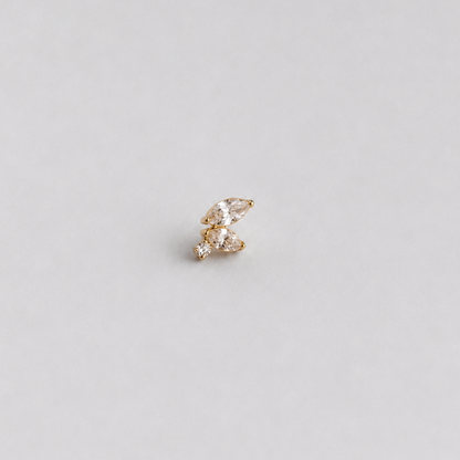 Piercing Enola PVD Dourado - Titânio