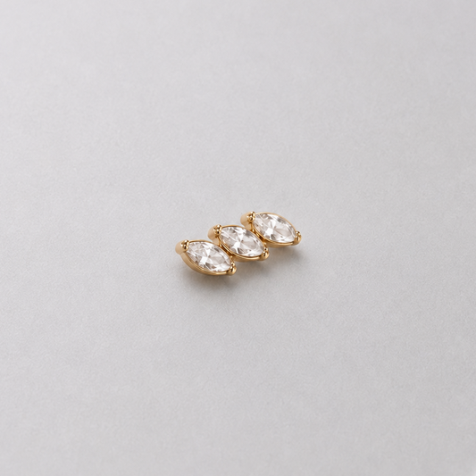 Piercing Trianna PVD Dourado - Titânio