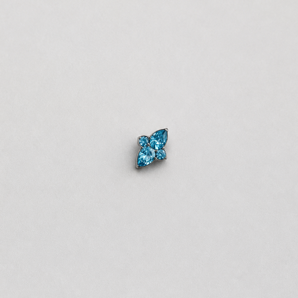 Piercing Thalia Azul - Titânio