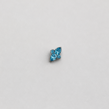 Piercing Thalia Azul - Titânio