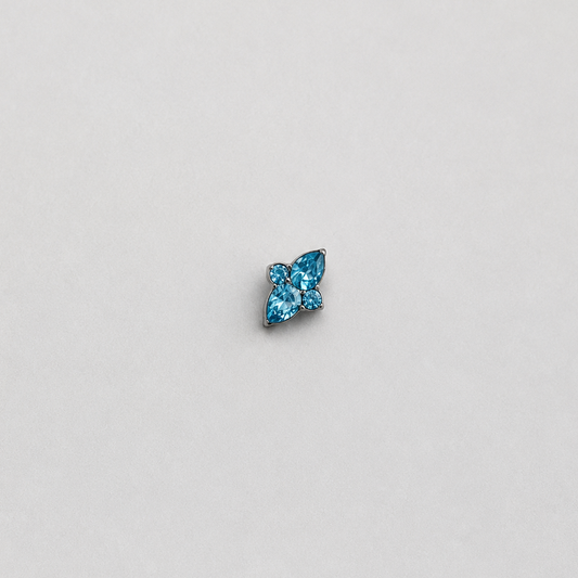 Piercing Thalia Azul - Titânio
