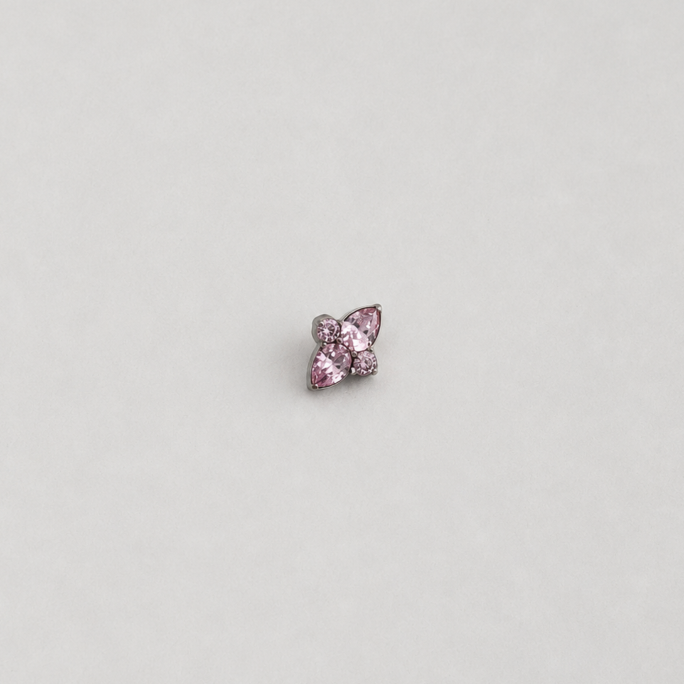 Piercing Thalia Rosa - Titânio