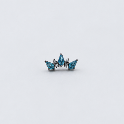 Piercing Renata Azul - Titânio