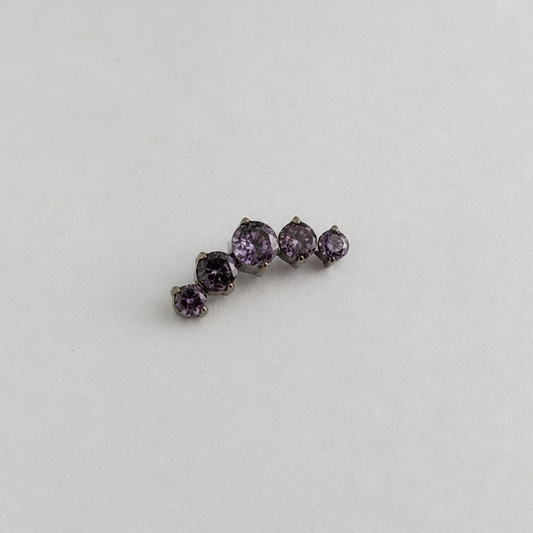 Piercing Ju Pamplona Roxo - Titânio