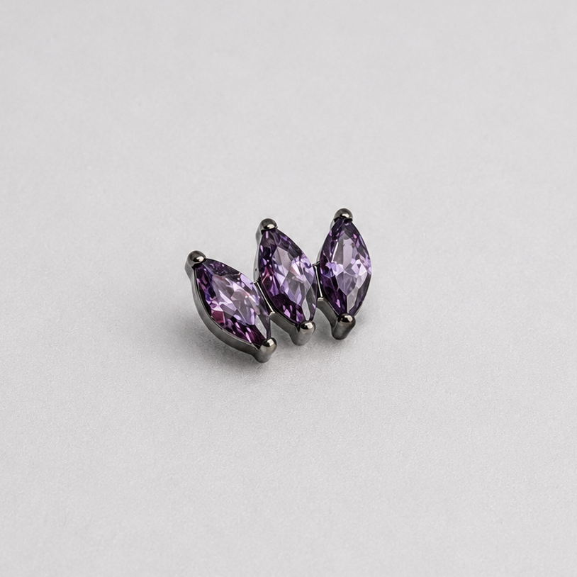 Piercing Fever Roxo - Titânio