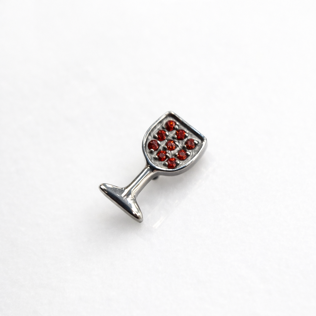 Piercing Wine Glass - Titânio