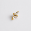 Piercing Floréa Prism Dourada PVD – Titânio