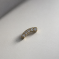 Piercing Mini Curves Dourado PVD - Titânio