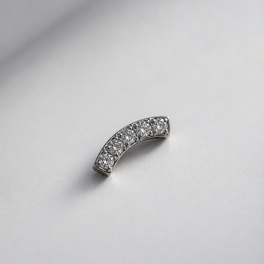 Piercing Mini Curves - Titânio
