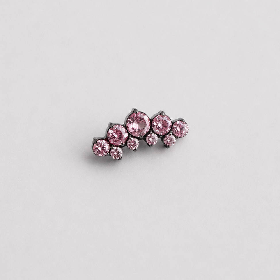 Piercing Imperial Rosa - Titânio