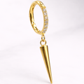 Piercing Yoru PVD Dourado - Titânio