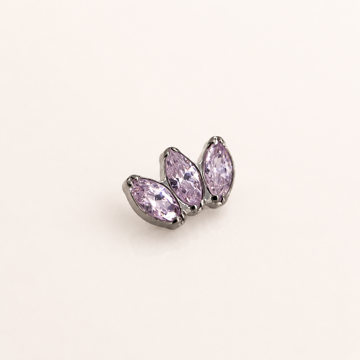 Piercing Flume Rosa - Titânio