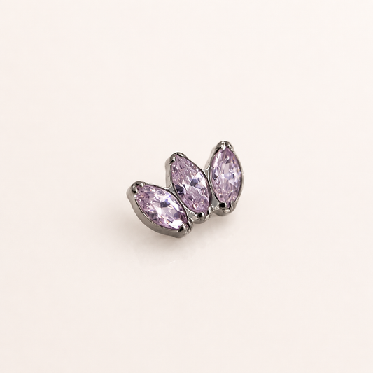 Piercing Flume Rosa - Titânio