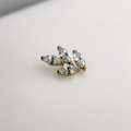 Piercing Branch PVD Dourado - Titânio
