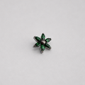 Piercing Floratta Verde - Titânio