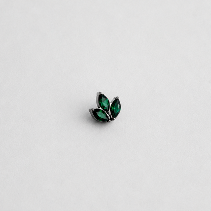 Piercing Lotus Verde - Titânio