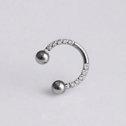 Piercing Argola Ferradura Caelis - Titânio