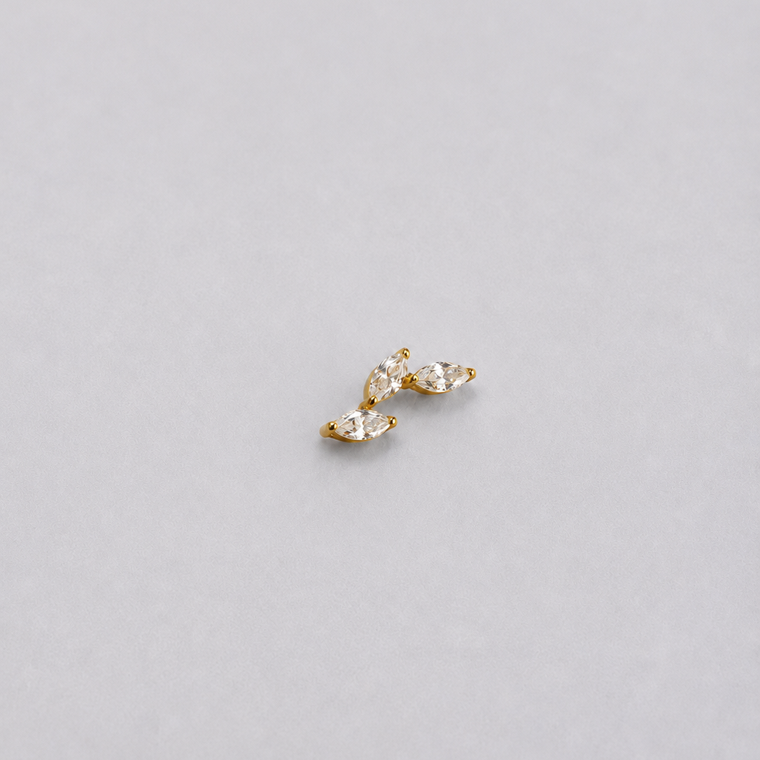 Piercing Thais PVD Dourado - Titânio