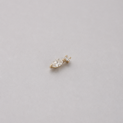 Piercing Elle PVD Dourado - Titânio