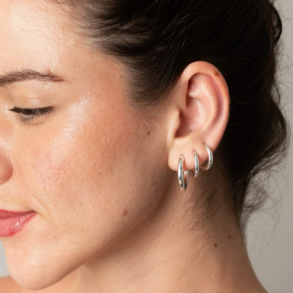 Brinco de Argola Lisa (par) - Titânio