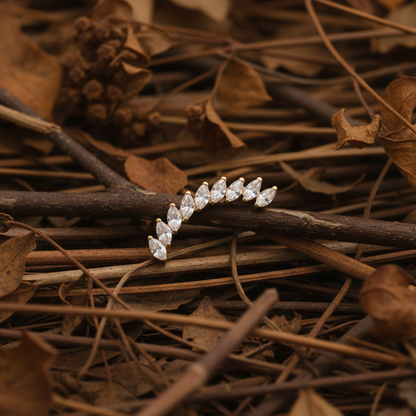 Piercing Aurelia Curve Dourado PVD – Titânio